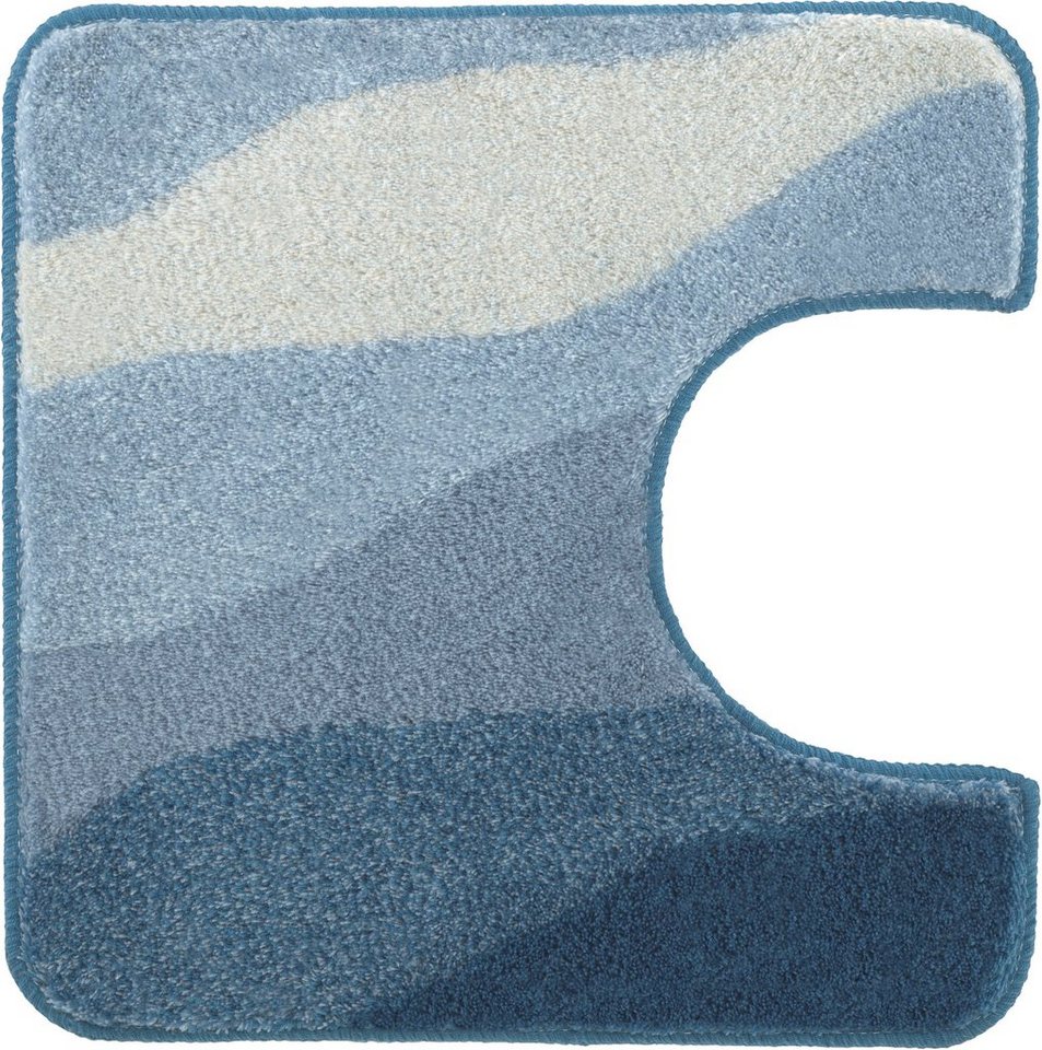 Kleine Wolke Badematte Malena, Badvorleger, Badezimmer Teppich, Höhe 20 mm, rutschhemmend beschichtet, fußbodenheizungsgeeignet, Polyacryl, quadratisch, WC Vorl – Bild 2 von 4