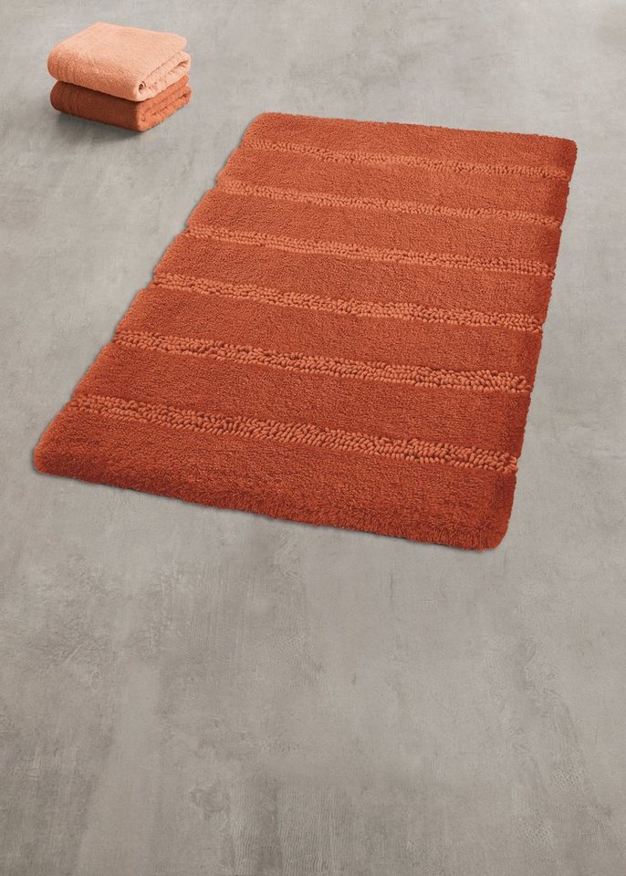 Kleine Wolke Badematte Monrovia, Badvorleger, Badezimmer Teppich, Höhe 23 mm, rutschhemmend beschichtet, fußbodenheizungsgeeignet, Kunstfaser, rechteckig, Badte – Bild 2 von 5