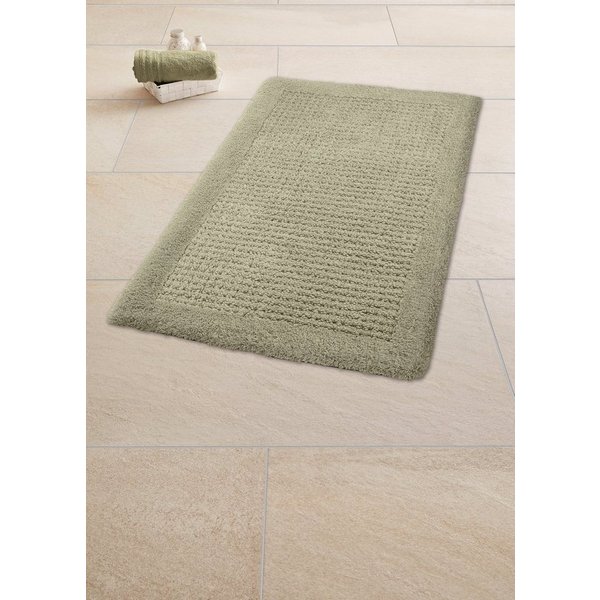 Kleine Wolke Badematte Net, Badvorleger, Badezimmer Teppich, Höhe 17 mm, rutschhemmend beschichtet, fußbodenheizungsgeeignet, Baumwolle, rechteckig, Badteppich,