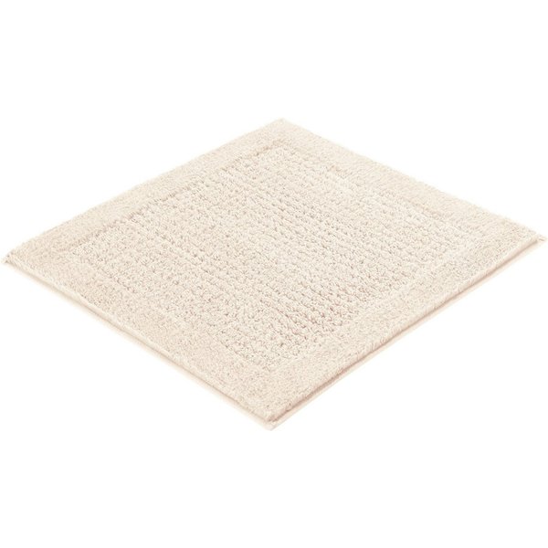 Kleine Wolke Badematte Net, Badvorleger, Badezimmer Teppich, Höhe 17 mm, rutschhemmend beschichtet, fußbodenheizungsgeeignet, Baumwolle, quadratisch, Badteppich