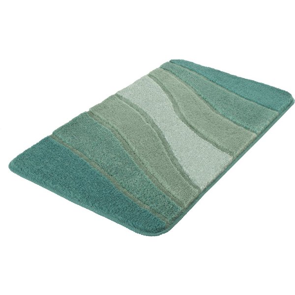 Kleine Wolke Badematte Ocean, Badvorleger, Badezimmer Teppich, Höhe 21 mm, rutschhemmend beschichtet, fußbodenheizungsgeeignet, Kunstfaser, rechteckig, Badteppi