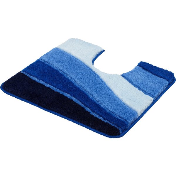Kleine Wolke Badematte Ocean, Badvorleger, Badezimmer Teppich, Höhe 21 mm, rutschhemmend beschichtet, fußbodenheizungsgeeignet, Kunstfaser, Badteppich, Wellen D