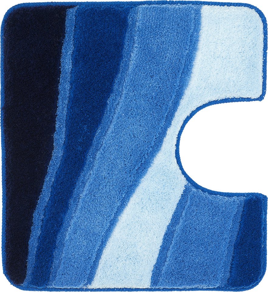 Kleine Wolke Badematte Ocean, Badvorleger, Badezimmer Teppich, Höhe 21 mm, rutschhemmend beschichtet, fußbodenheizungsgeeignet, Kunstfaser, rechteckig, Badteppi – Bild 2 von 2
