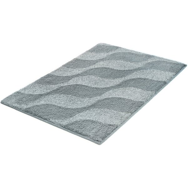Kleine Wolke Badematte »Onda«, Badvorleger, Badezimmer Teppich, Höhe 15 mm, rutschhemmend beschichtet, fußbodenheizungsgeeignet, Polyacryl, rechteckig, Badteppi