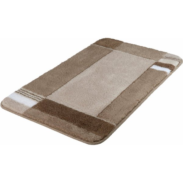 Kleine Wolke Badematte Padova, Badvorleger, Badezimmer Teppich, Höhe 20 mm, rutschhemmend beschichtet, fußbodenheizungsgeeignet, Kunstfaser, rechteckig, Badtepp