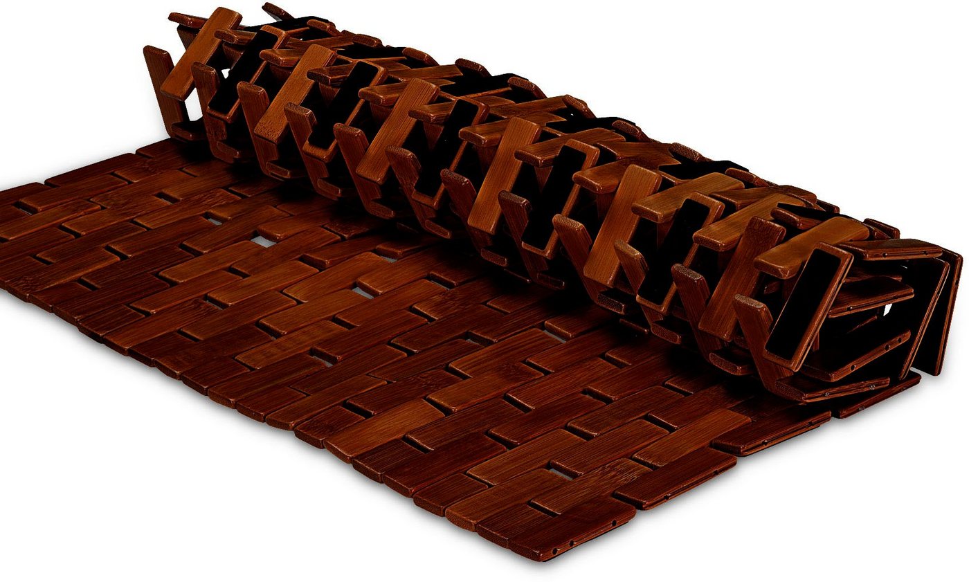 Kleine Wolke Badematte Palito, Badvorleger, Höhe 5 mm, Bambus, Holz, rechteckig, Holzmatte, 100% Bambus, 50x70 cm – Bild 4 von 5