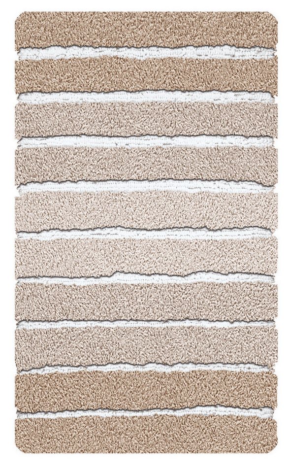 Kleine Wolke Badematte Phoenix, Badvorleger, Badezimmer Teppich, Höhe 35 mm, rutschhemmend beschichtet, fußbodenheizungsgeeignet, Baumwolle, Kunstfaser, quadrat – Bild 2 von 5