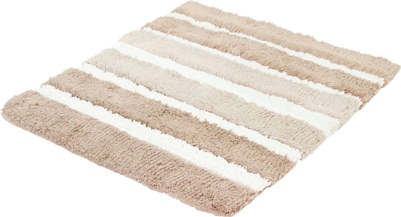 Kleine Wolke Badematte Phoenix, Badvorleger, Badezimmer Teppich, Höhe 35 mm, rutschhemmend beschichtet, fußbodenheizungsgeeignet, Baumwolle, Kunstfaser, quadrat – Bild 3 von 5