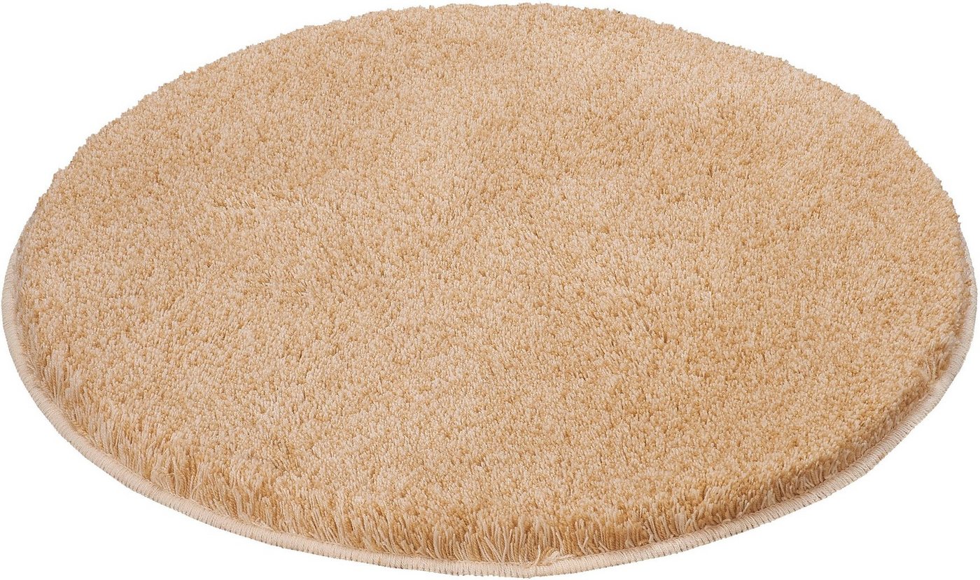 Kleine Wolke Badematte RELAX, Badvorleger, Badezimmer Teppich, Höhe 30 mm, rutschhemmend beschichtet, fußbodenheizungsgeeignet, Polyacryl, rund, Badteppich, mel – Bild 2 von 5