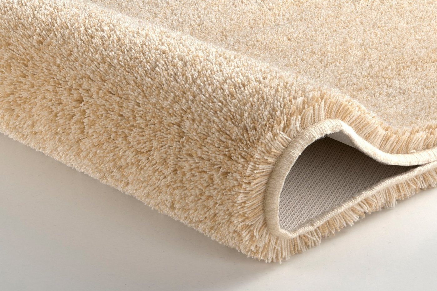 Kleine Wolke Badematte RELAX, Badvorleger, Badezimmer Teppich, Höhe 30 mm, rutschhemmend beschichtet, fußbodenheizungsgeeignet, Polyacryl, rund, Badteppich, mel – Bild 4 von 5