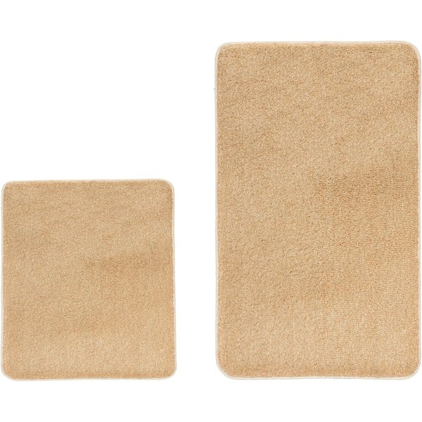 Kleine Wolke Badematte RELAX, Badvorleger, Badezimmer Teppich, Höhe 30 mm, rutschhemmend beschichtet, fußbodenheizungsgeeignet, Polyacryl, rechteckig, 2er-Set 5