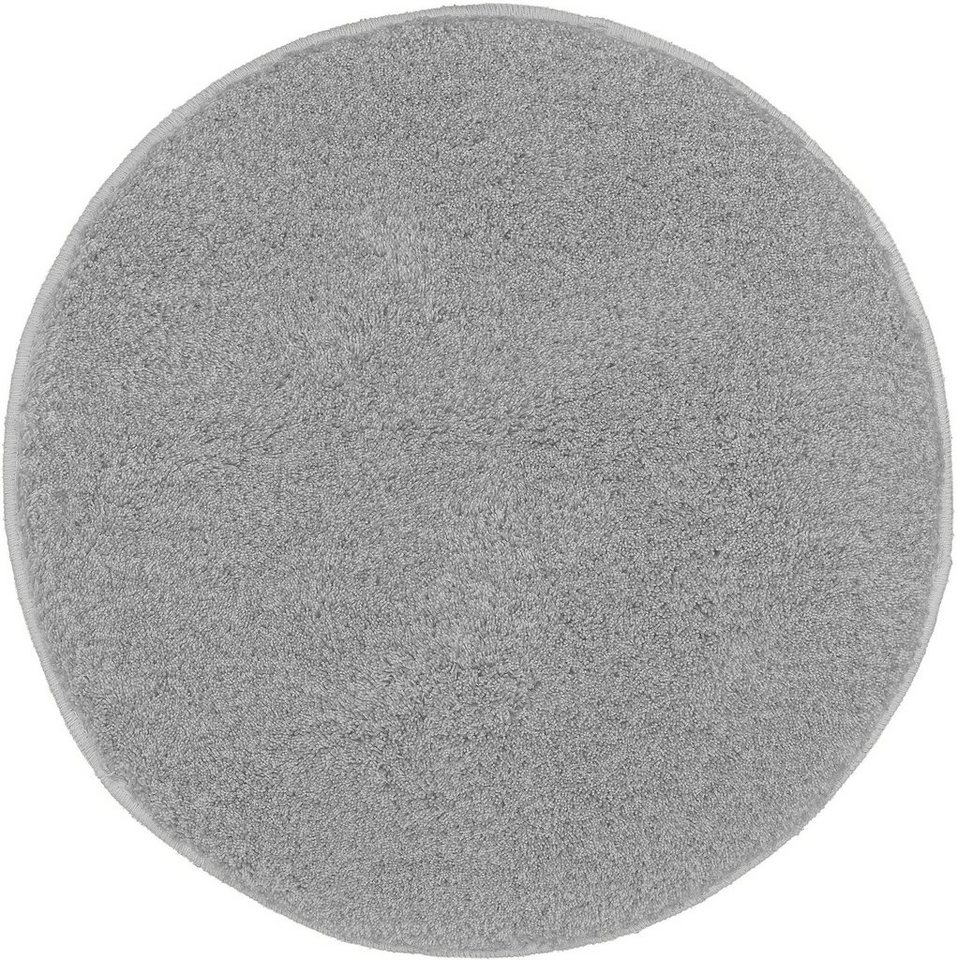 Kleine Wolke Badematte RELAX, Badvorleger, Badezimmer Teppich, Höhe 30 mm, rutschhemmend beschichtet, fußbodenheizungsgeeignet, Polyacryl, rund, Badteppich, mel – Bild 3 von 5