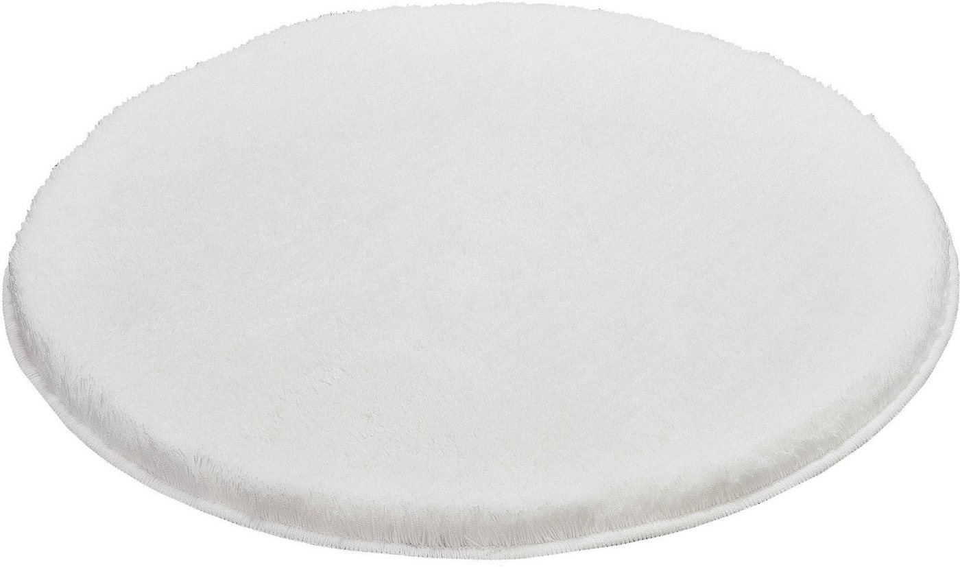 Kleine Wolke Badematte RELAX, Badvorleger, Badezimmer Teppich, Höhe 30 mm, rutschhemmend beschichtet, fußbodenheizungsgeeignet, Polyacryl, rund, Badteppich, mel – Bild 2 von 5