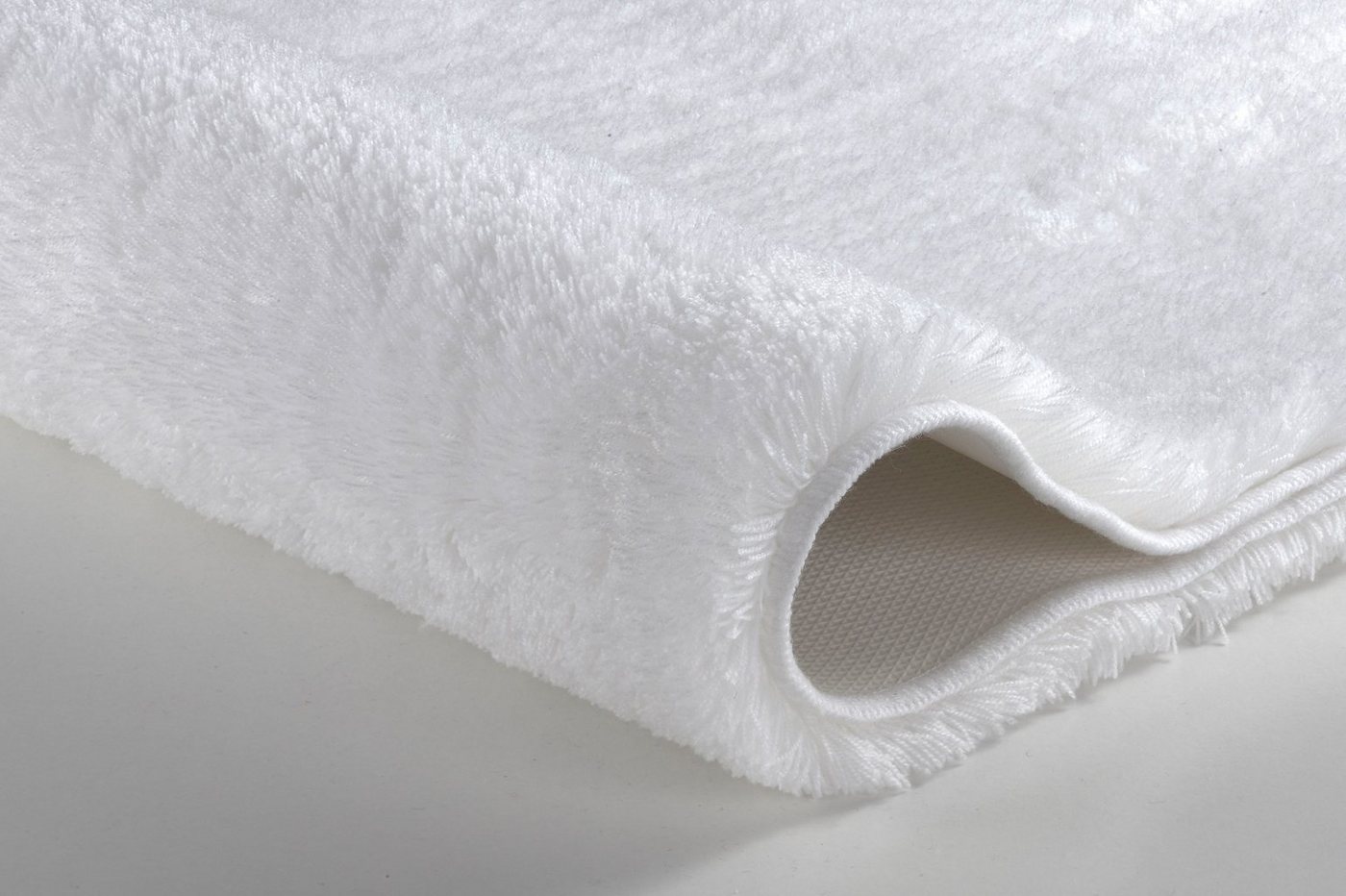 Kleine Wolke Badematte RELAX, Badvorleger, Badezimmer Teppich, Höhe 30 mm, rutschhemmend beschichtet, fußbodenheizungsgeeignet, Polyacryl, rund, Badteppich, mel – Bild 4 von 5