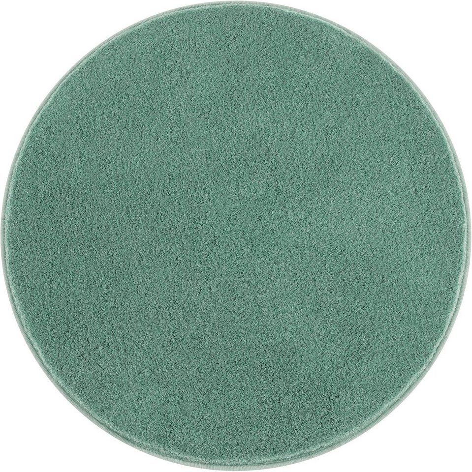 Kleine Wolke Badematte RELAX, Badvorleger, Badezimmer Teppich, Höhe 30 mm, rutschhemmend beschichtet, fußbodenheizungsgeeignet, Polyacryl, rund, Badteppich, mel – Bild 3 von 5
