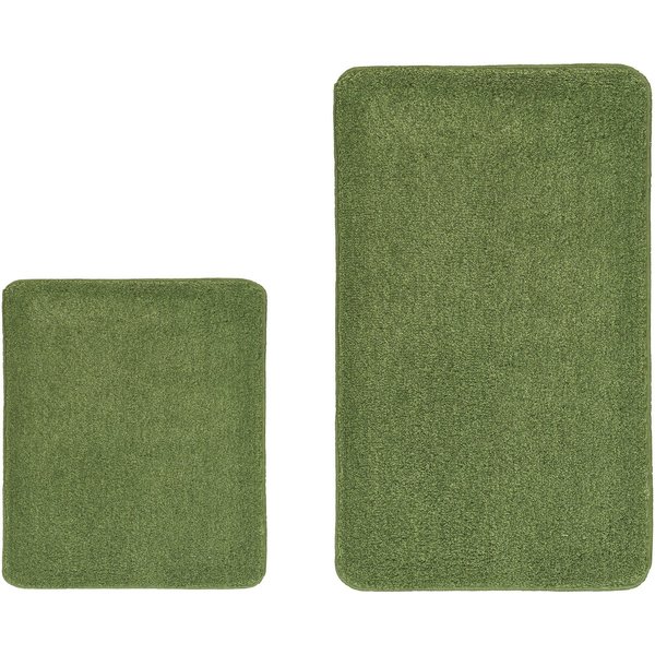 Kleine Wolke Badematte RELAX, Badvorleger, Badezimmer Teppich, Höhe 30 mm, rutschhemmend beschichtet, fußbodenheizungsgeeignet, Polyacryl, rechteckig, 2er-Set 5