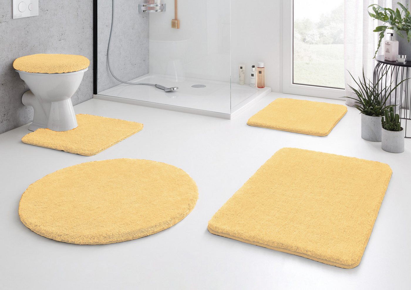 Kleine Wolke Badematte RELAX, Badvorleger, Badezimmer Teppich, Höhe 30 mm, rutschhemmend beschichtet, fußbodenheizungsgeeignet, Polyacryl, rechteckig, Badteppic – Bild 4 von 5