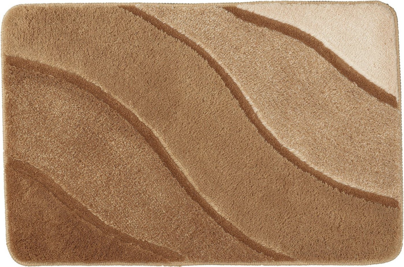 Kleine Wolke Badematte Serenade, Badvorleger, Badezimmer Teppich, Höhe 20 mm, rutschhemmend beschichtet, fußbodenheizungsgeeignet, Kunstfaser, rechteckig, Badte – Bild 3 von 5