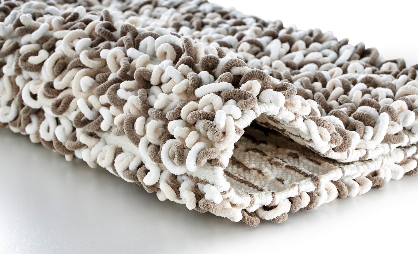 Kleine Wolke Badematte Sling, Badvorleger, Badezimmer Teppich, Höhe 20 mm, rutschhemmend beschichtet, fußbodenheizungsgeeignet, Baumwolle, Polyester, rechteckig – Bild 2 von 2
