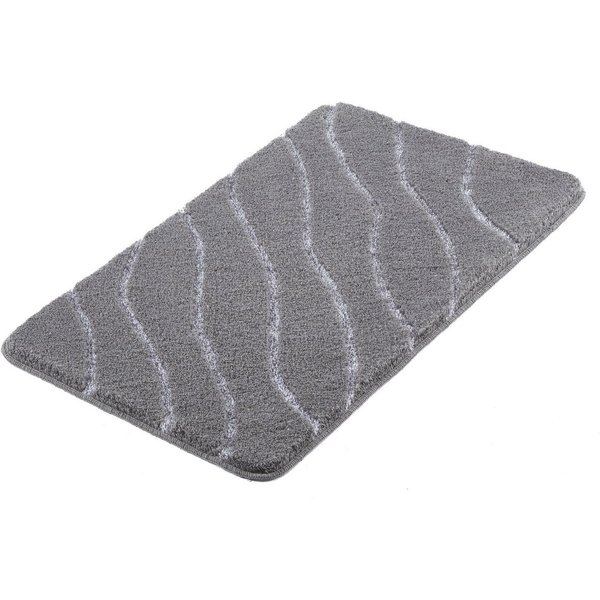 Kleine Wolke Badematte Tram, Badvorleger, Badezimmer Teppich, Höhe 20 mm, rutschhemmend beschichtet, fußbodenheizungsgeeignet, Polyacryl, rechteckig, Badteppich