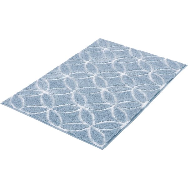 Kleine Wolke Badematte Twin, Höhe 15 mm, rutschhemmend beschichtet, fußbodenheizungsgeeignet, Polyester, rechteckig, Badteppich, modernes Design, leichter Hoch-
