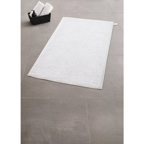 Kleine Wolke Badematte Vita, Badvorleger, Badezimmer Teppich, Höhe 12 mm, rutschhemmend beschichtet, fußbodenheizungsgeeignet, Baumwolle, rechteckig, Badteppich