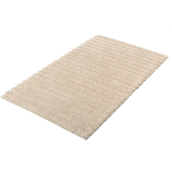 Kleine Wolke Badematte Yara, Badvorleger, Badezimmer Teppich, Höhe 5 mm, beidseitig nutzbar, fußbodenheizungsgeeignet, Baumwolle, rechteckig, Badteppich, Uni Fa