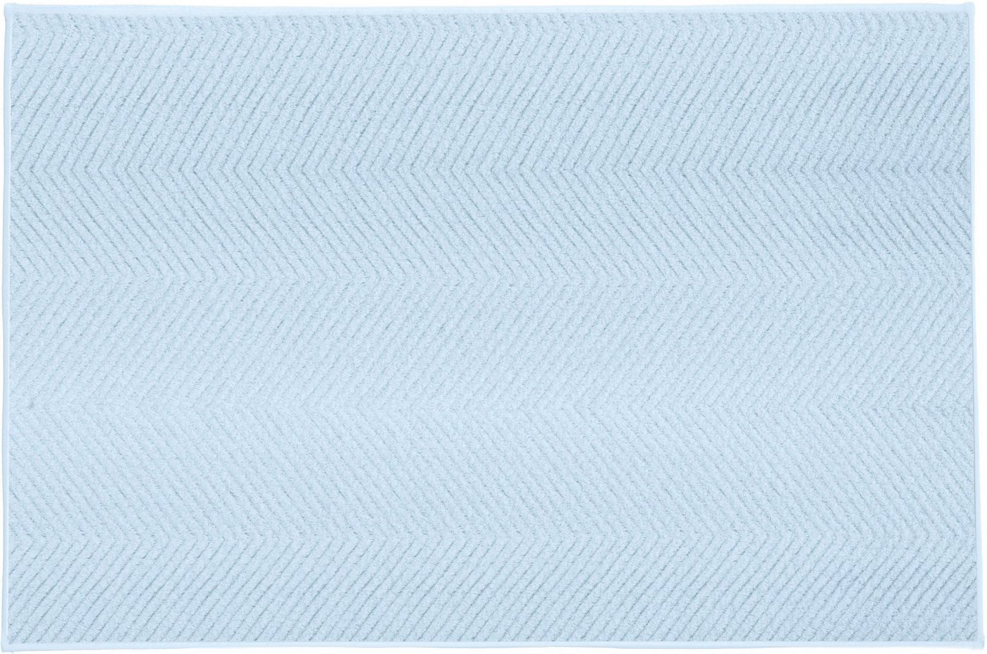 Kleine Wolke Badematte Zigzag, Badvorleger, Badezimmer Teppich, Höhe 10 mm, rutschhemmend beschichtet, fußbodenheizungsgeeignet, Polyester, rechteckig, Badteppi – Bild 3 von 5