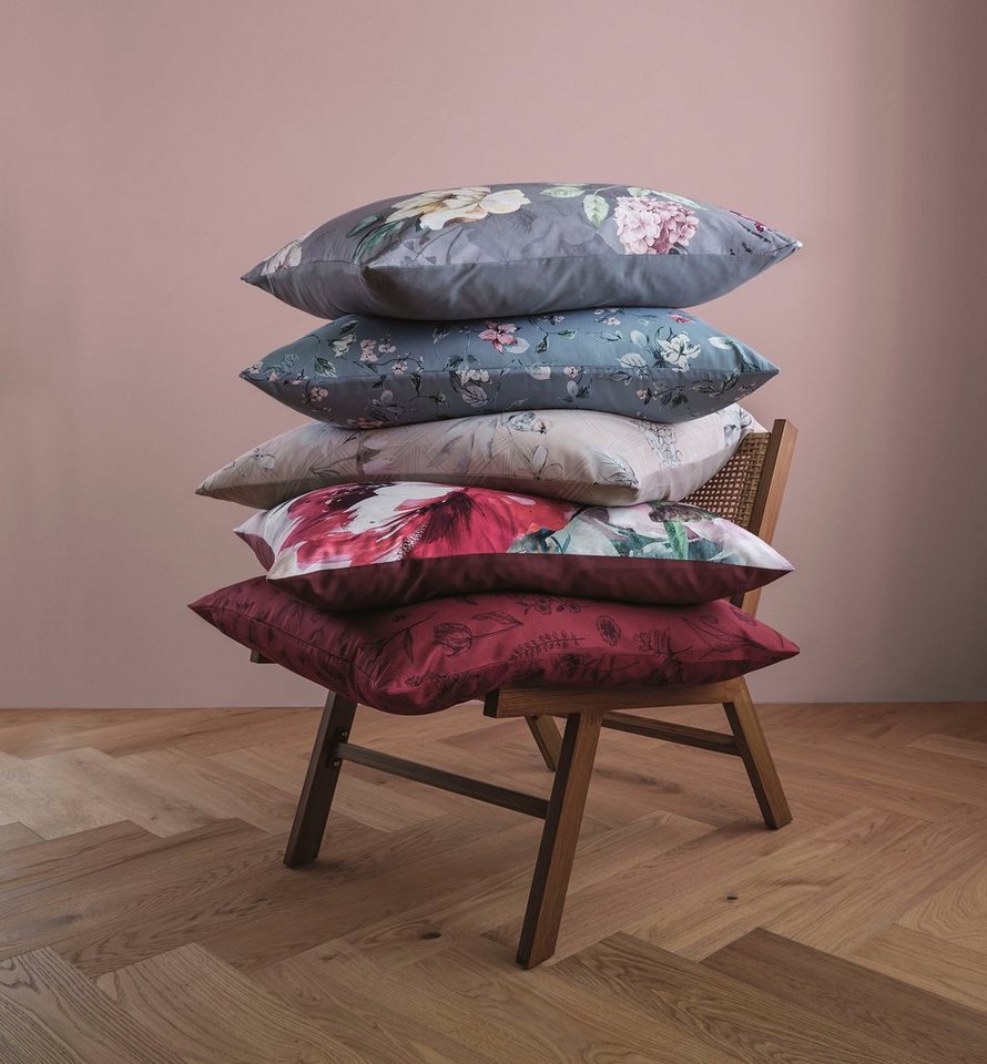 Kleine Wolke Bettwäsche Florina, Mako-Satin, 2 teilig, mit floralem Dessin – Bild 4 von 5