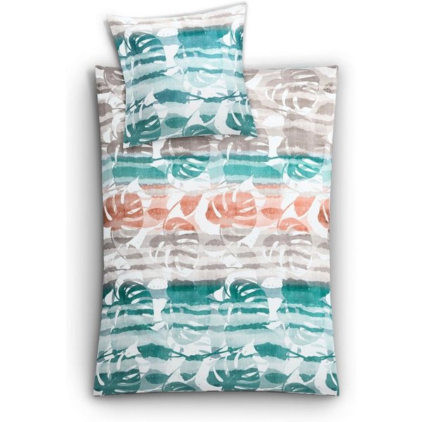 Kleine Wolke Bettwäsche Jill, Mako-Satin, 2 teilig, mit floralem Print