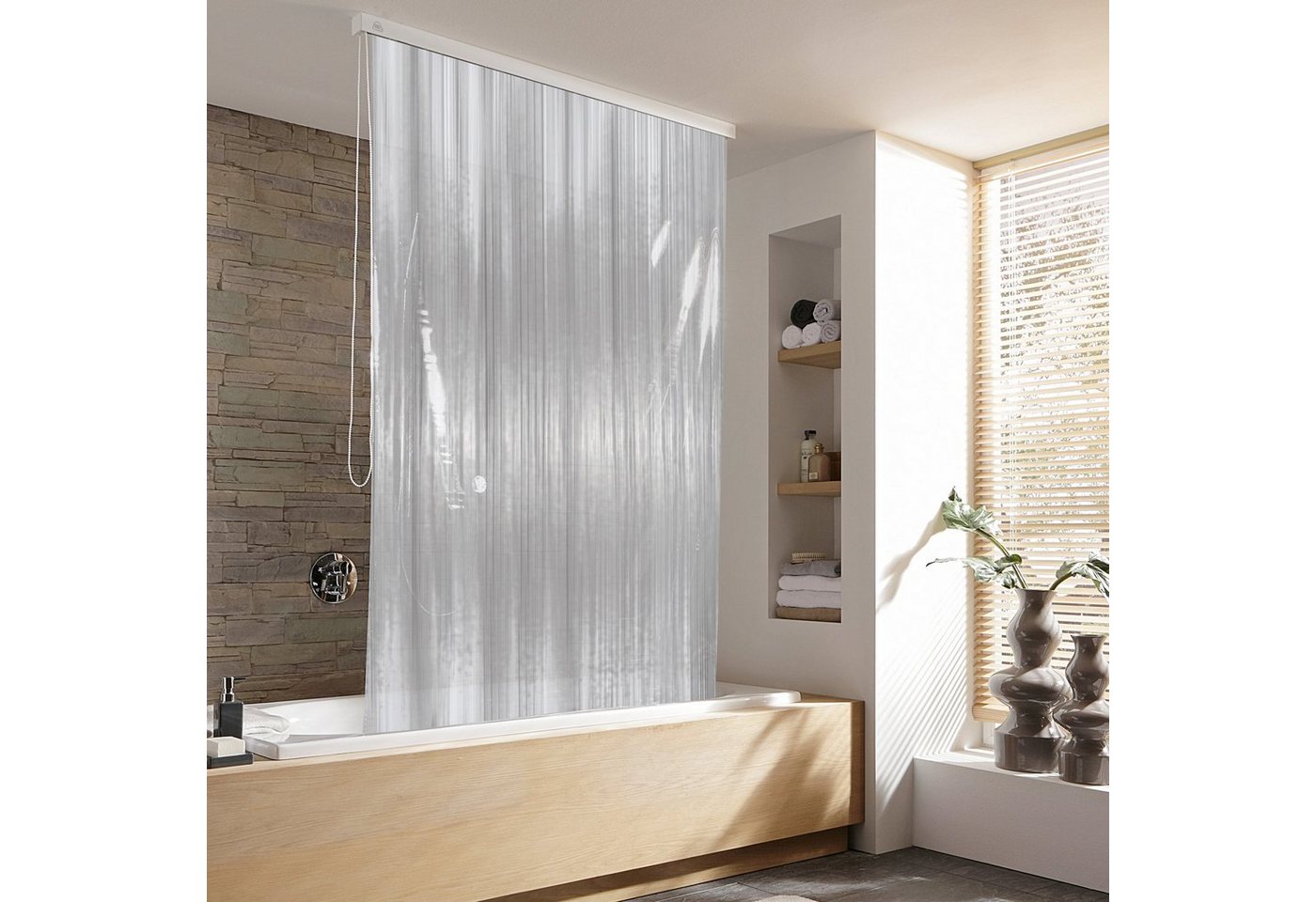 Kleine Wolke Duschrollo Breite 128 cm, ausziehbar, 128 x 240 cm – Bild 2 von 5