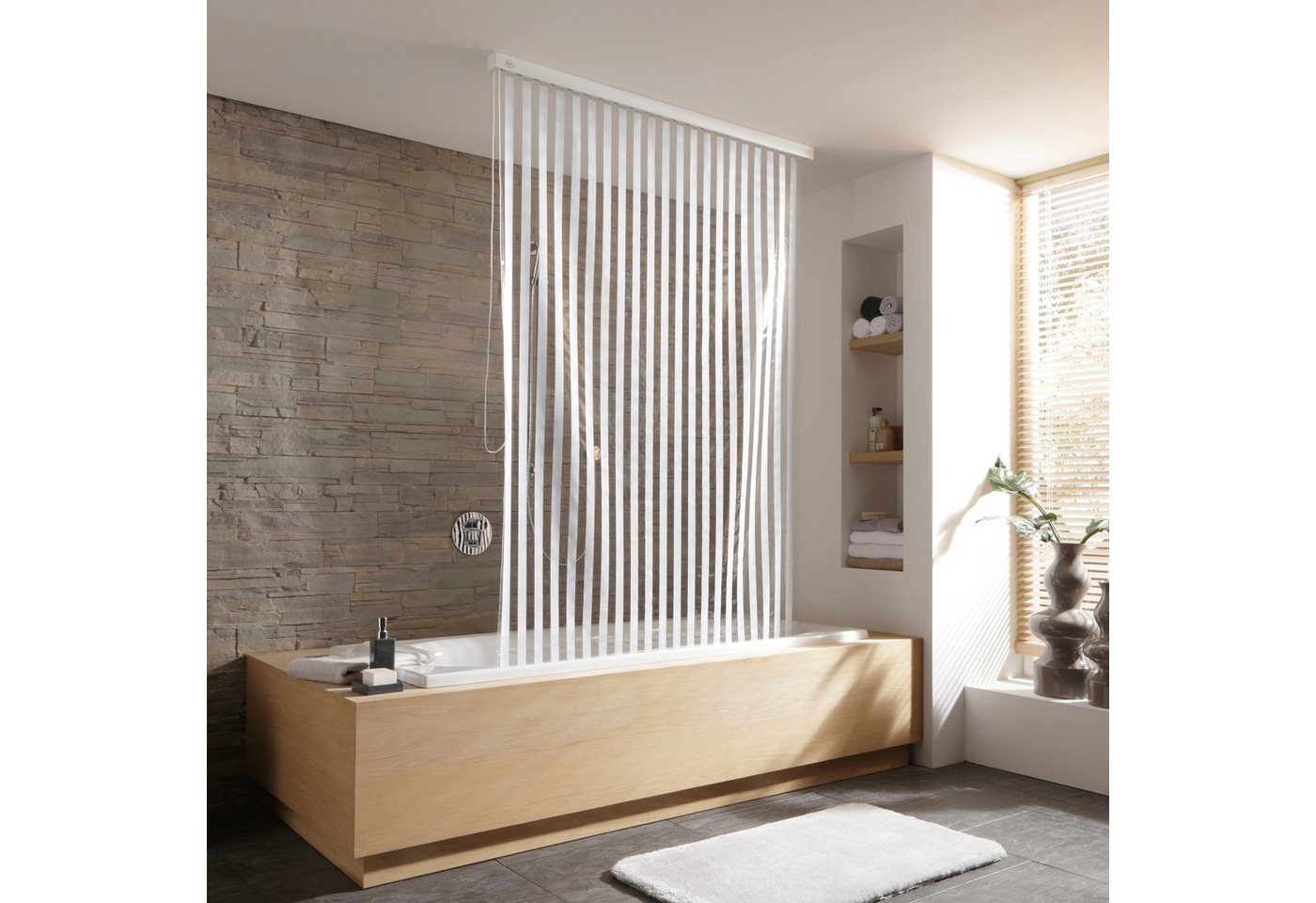 Kleine Wolke Duschrollo Breite 134 cm, ausziehbar, 128 x 240 cm – Bild 2 von 5