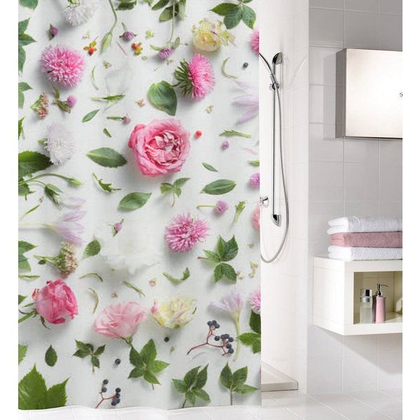Kleine Wolke Duschvorhang Rosalie Breite 180 cm, mit Beschwerungsband