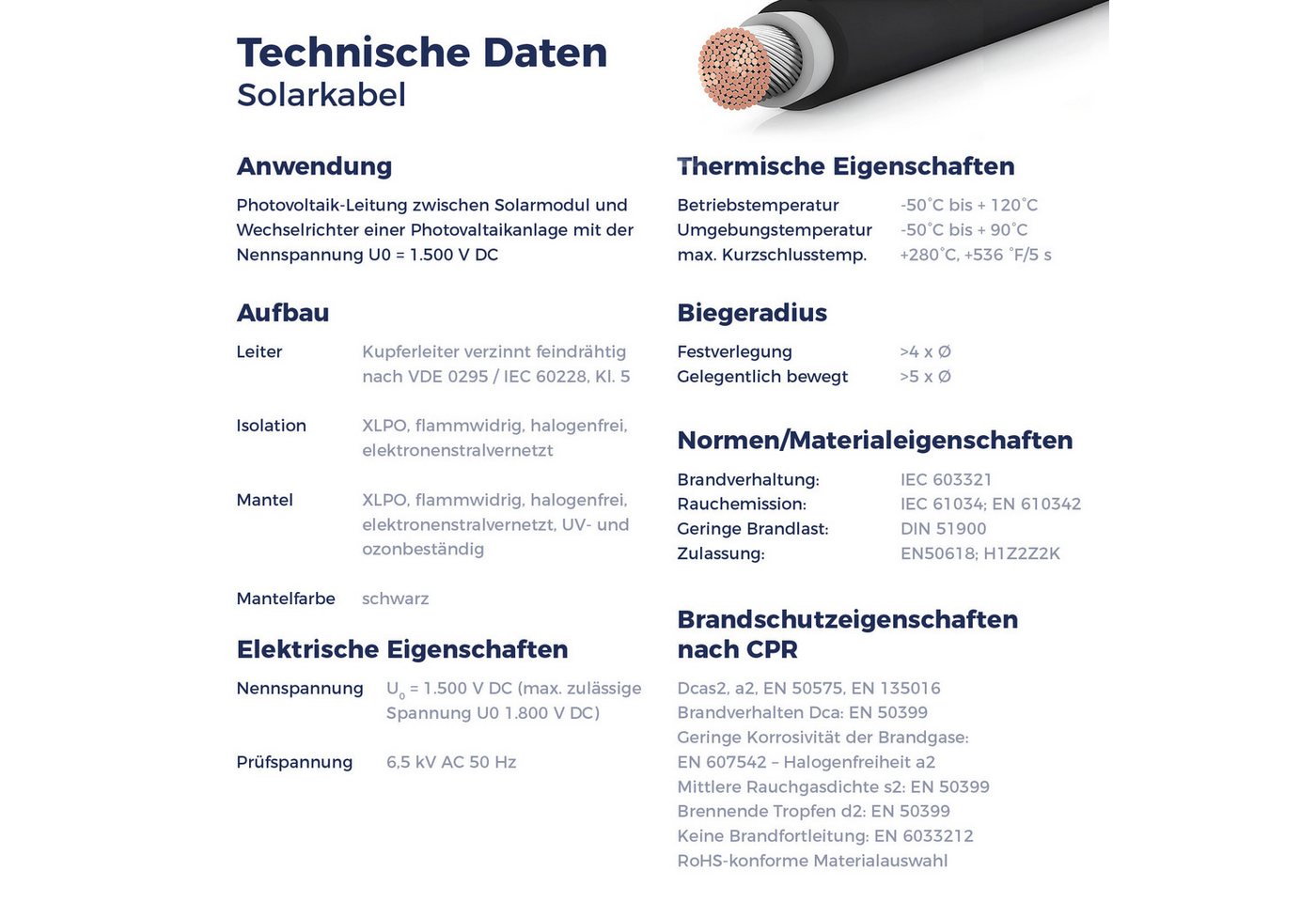 Kleines Kraftwerk Solarkabel, (150 cm), PV Kabel, Solarstecker, Solar Verlängerungskabel – Bild 5 von 5