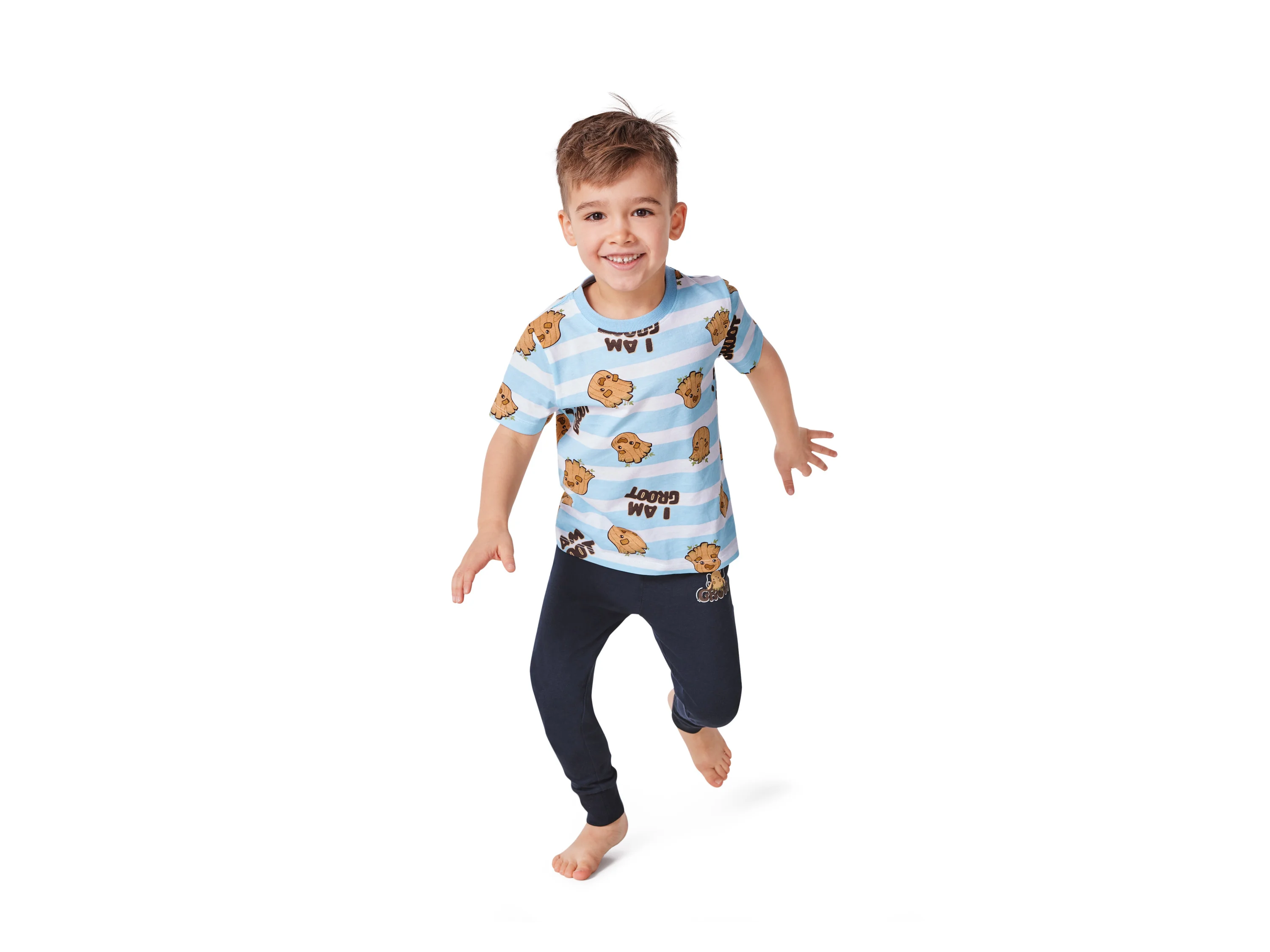 Kleinkinder Jungen Pyjama kurz/lang (Groot, 98/104) – Bild 2 von 4