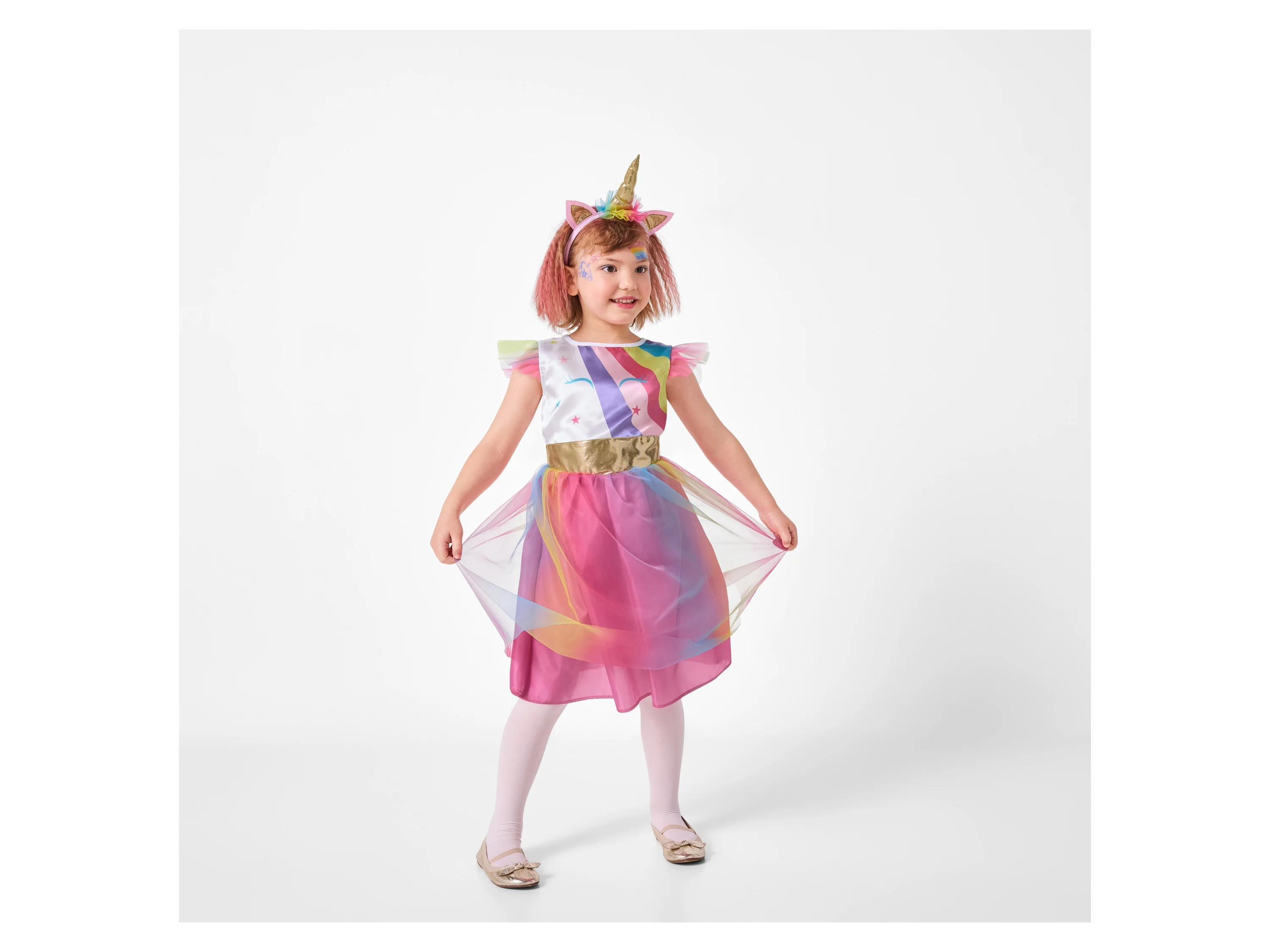 Kleinkinder Kinder Mädchen Kostüm Karneval (Einhorn, 146/152) – Bild 2 von 4