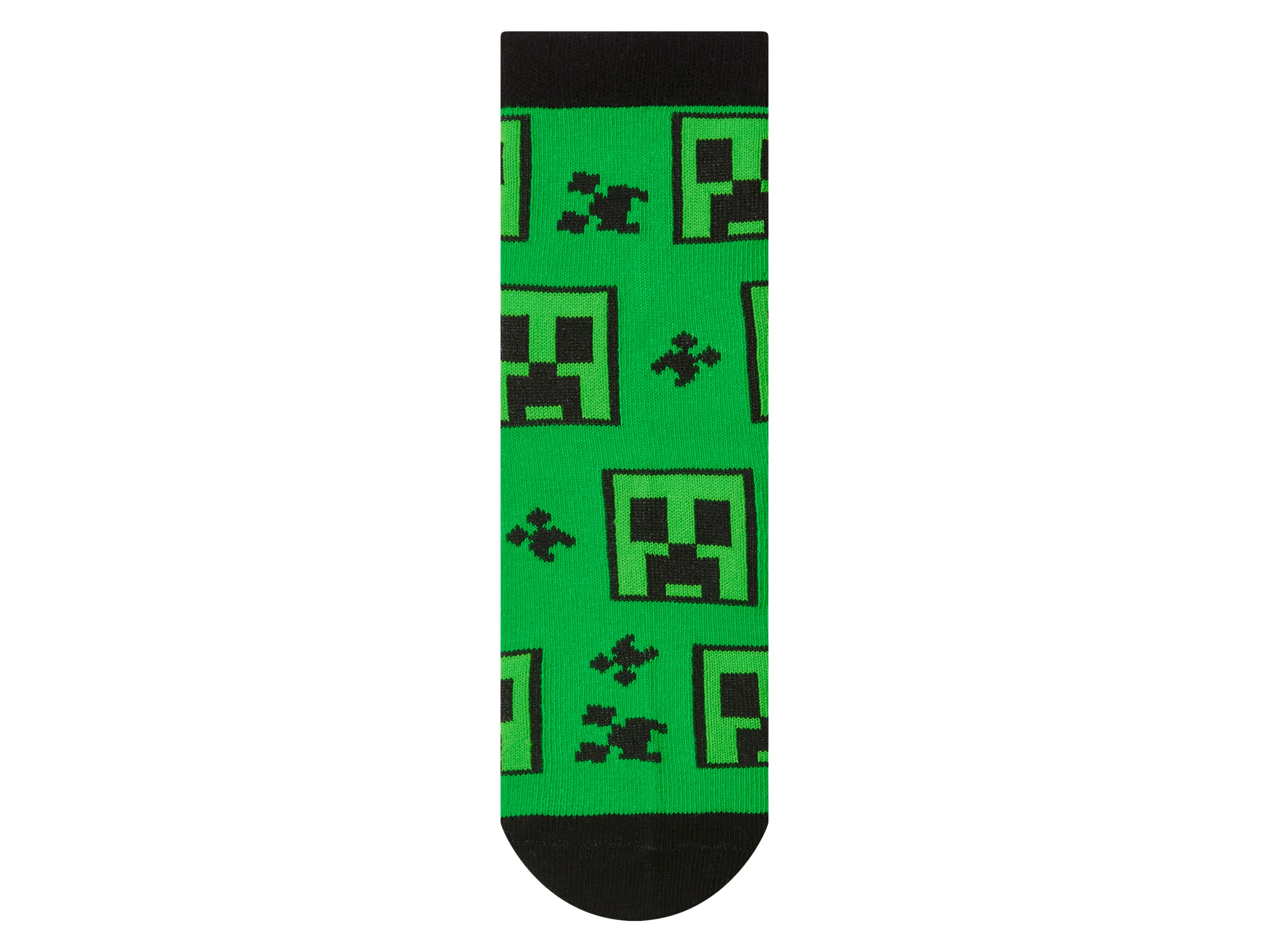 Kleinkinder/Kinder Socken, 3 Paar »Minecraft« (Grün/Grau, 27-30) – Bild 3 von 4
