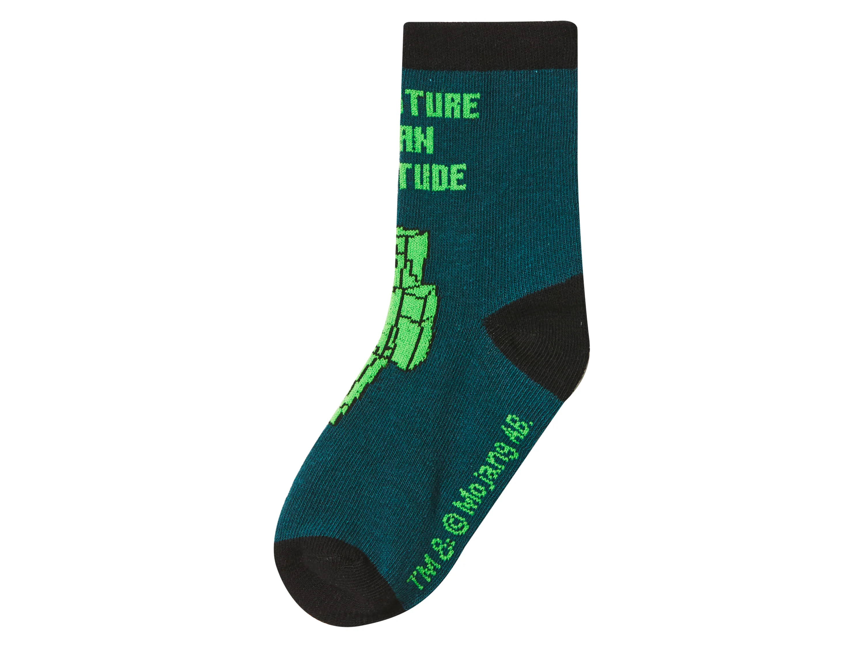 Kleinkinder/Kinder Socken, 3 Paar »Minecraft« (petrol/schwarz/grau, 23-26) – Bild 2 von 4
