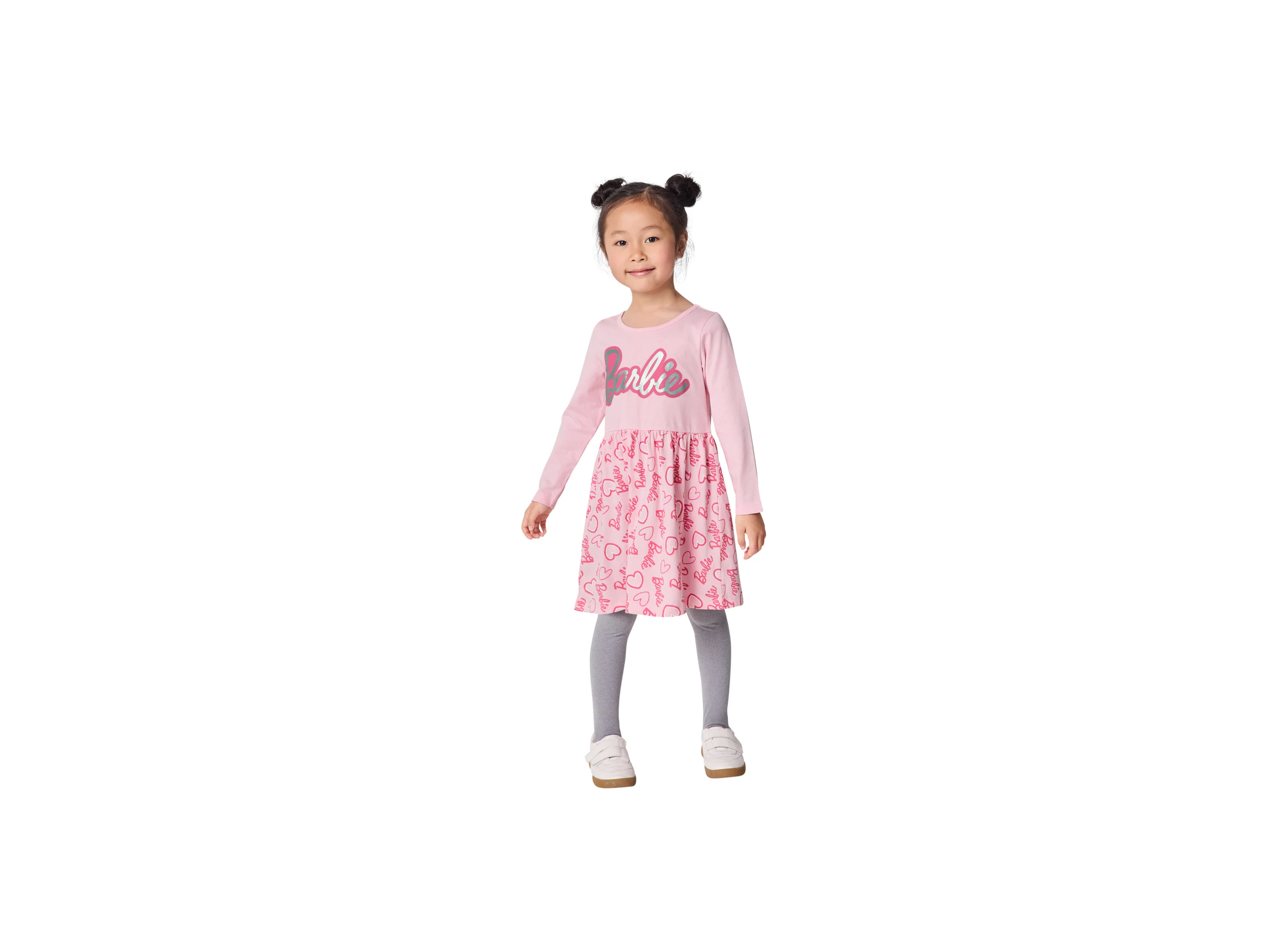 Kleinkinder Mädchen Kleid (Barbie/rosa, 98/104) – Bild 2 von 4