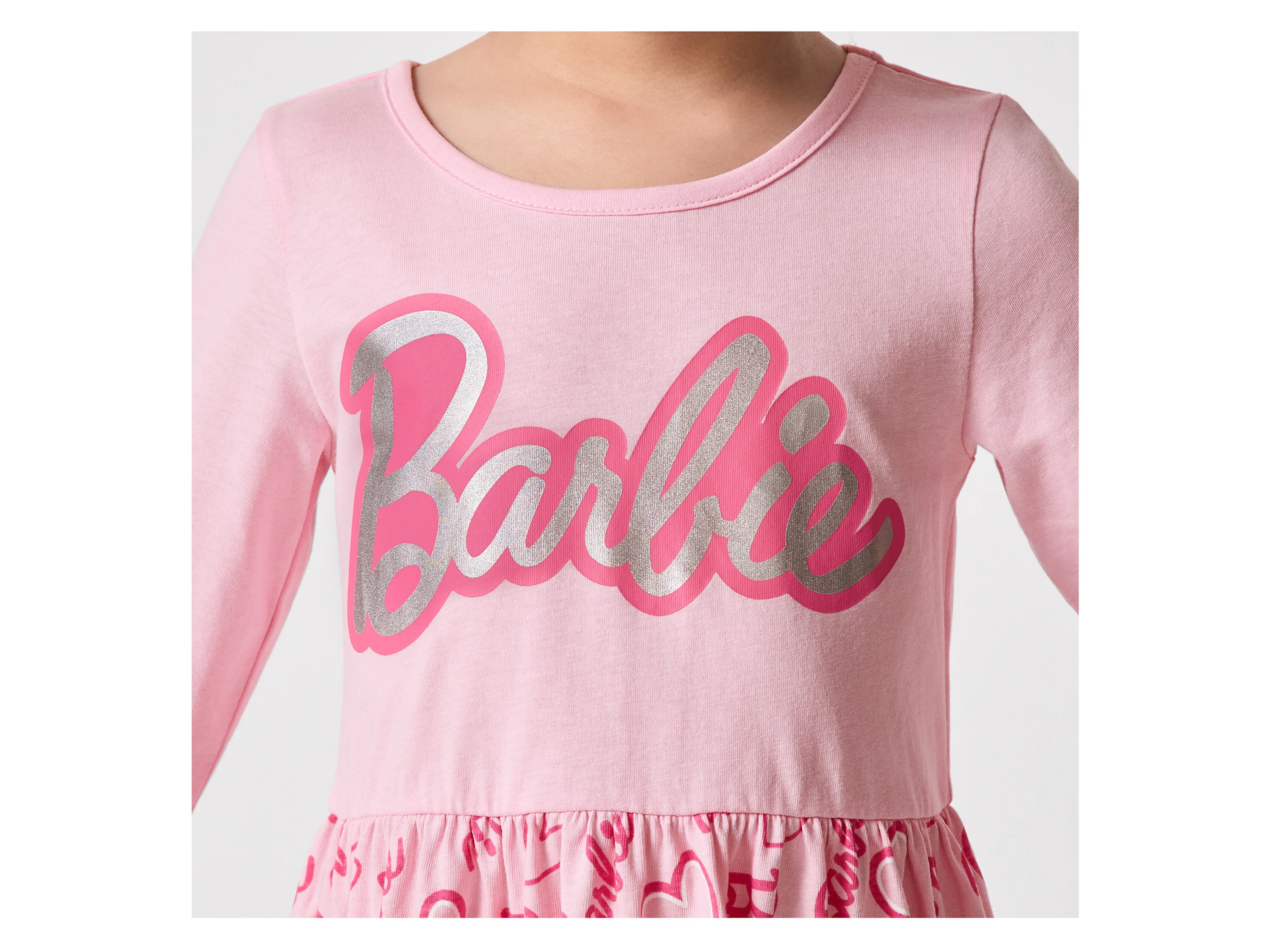 Kleinkinder Mädchen Kleid (Barbie/rosa, 98/104) – Bild 4 von 4