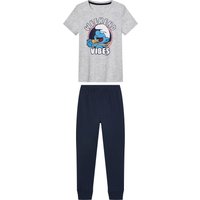 Kleinkinder Pyjama (grau/navy, 98/104)