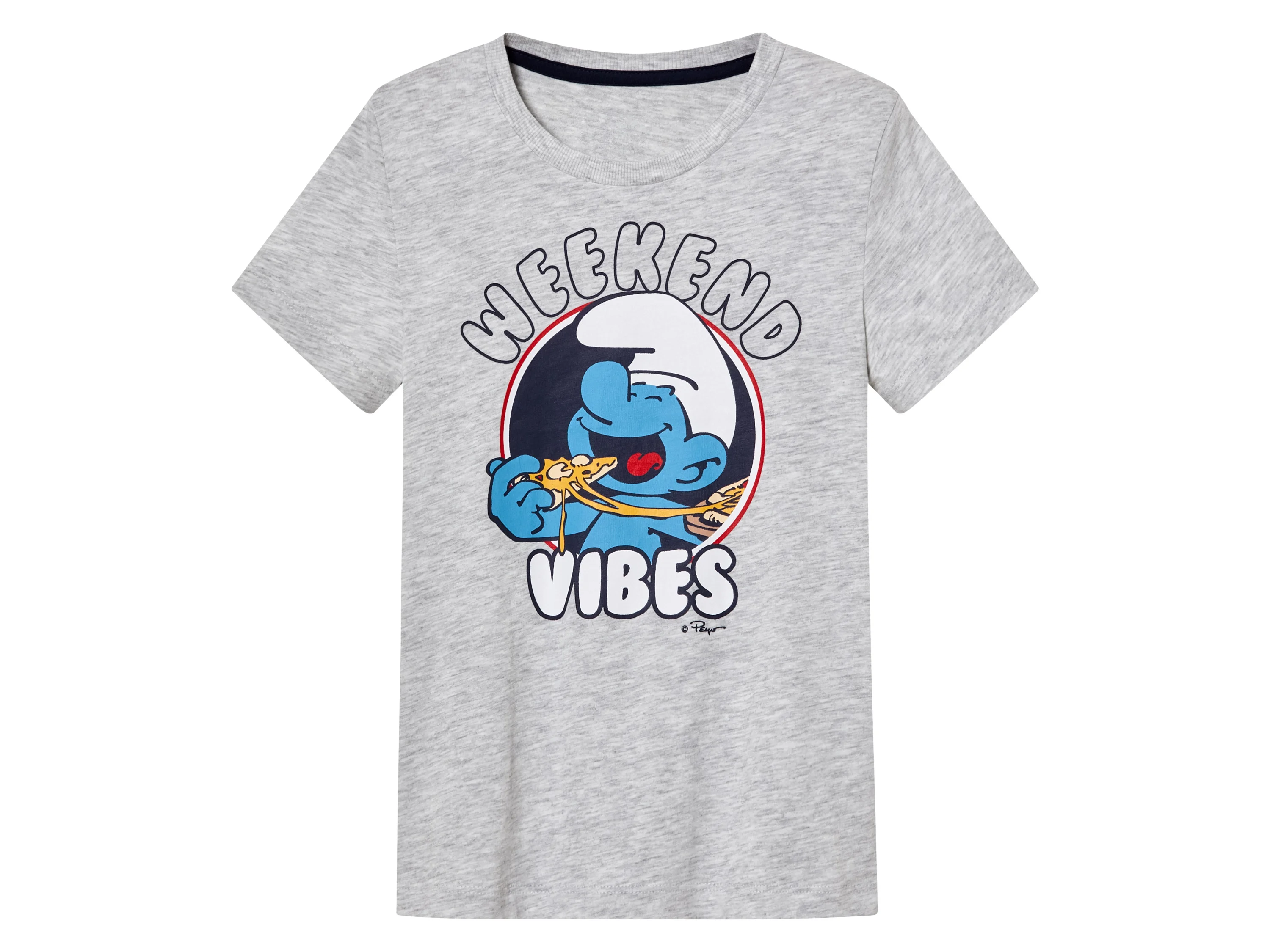 Kleinkinder Pyjama (grau/navy, 98/104) – Bild 2 von 3