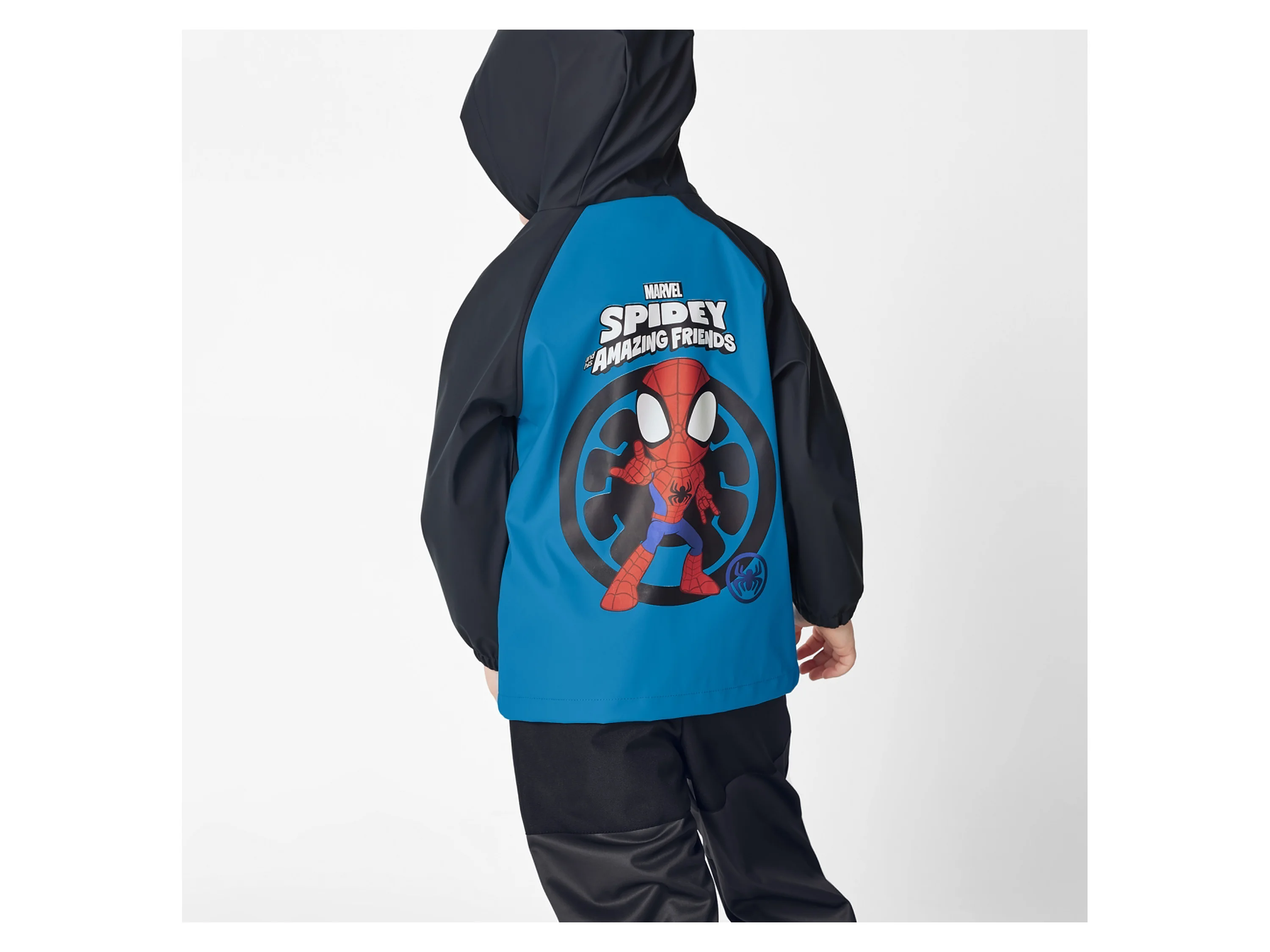 Kleinkinder Regenjacke (Spidey/navy, 86/92) – Bild 4 von 4