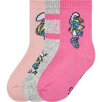 Kleinkinder Socken (rosa/grau, 19-22)