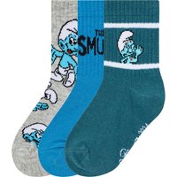 Kleinkinder Socken (türkis/grau/blau, 19-22)
