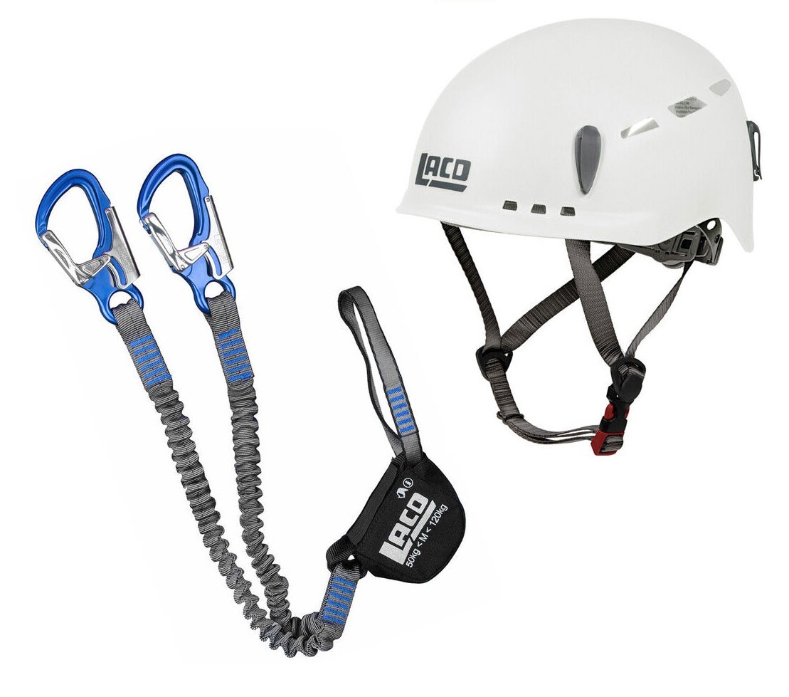 Klettersteigset LACD Pro Evo plus Kletterhelm LACD Protector