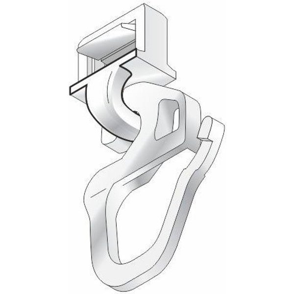 HINNO Klick-Gleiter hinno-clic HC71, Gardinen, Gardinenschienen, Vorhänge, Gardinenleisten, Innenlaufsysteme, Gardinenstangen, (20-St), HINNO Clic-Gleiter