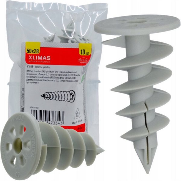 Klimas Dämmstoffdübel WK-DS Isolationsdübel Styropordübel für WDVS, (10-tlg)