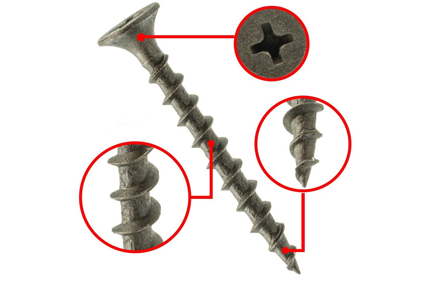 Klimas Schraube Rigipsschrauben Schnellbauschrauben, (1000 St) – Bild 2 von 4