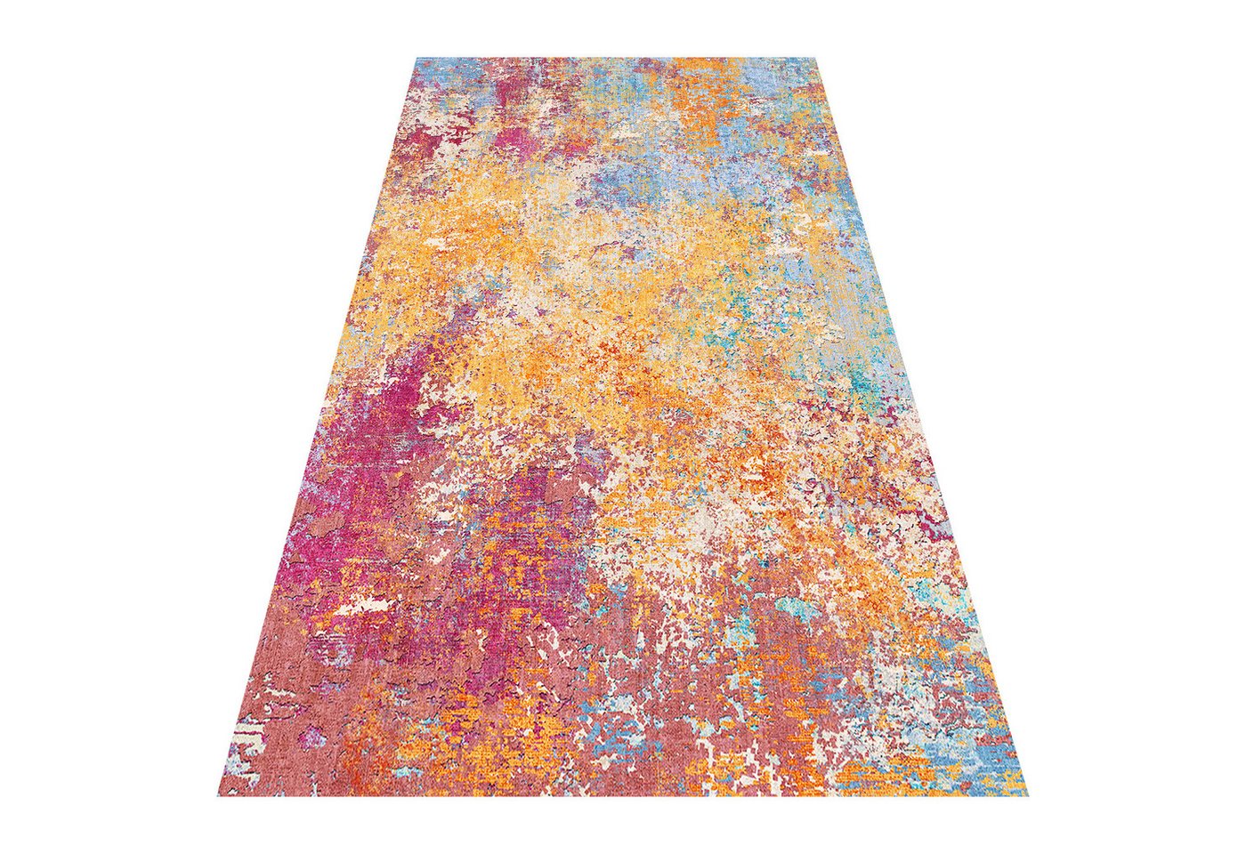 Klyvvo Teppich Boho Abstrakt Teppich, Kurzflor weich, rutschfest & waschbar, Rechteckig, Höhe: 8.5 mm, 160x230 cm – Wohnzimmerteppich für Schlafzimmer, Esszimme – Bild 2 von 5